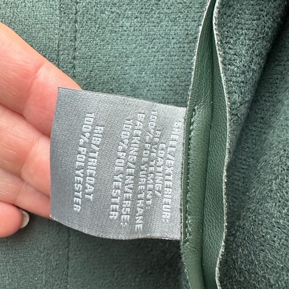 Dark green pleather jacket, very soft - Picture 2 of 4